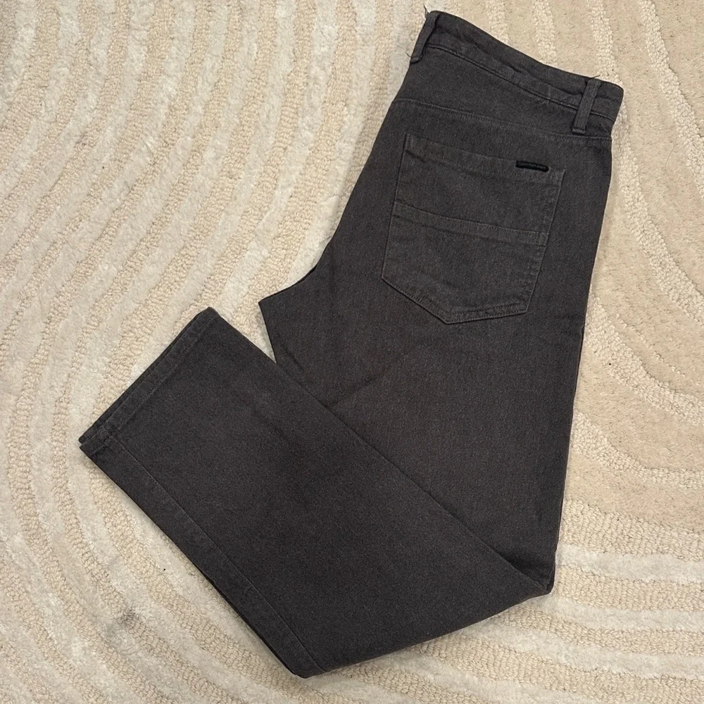 Calvin Klein Jeans Men's Dark Gray Straight Jeans - Picture 3 of 4